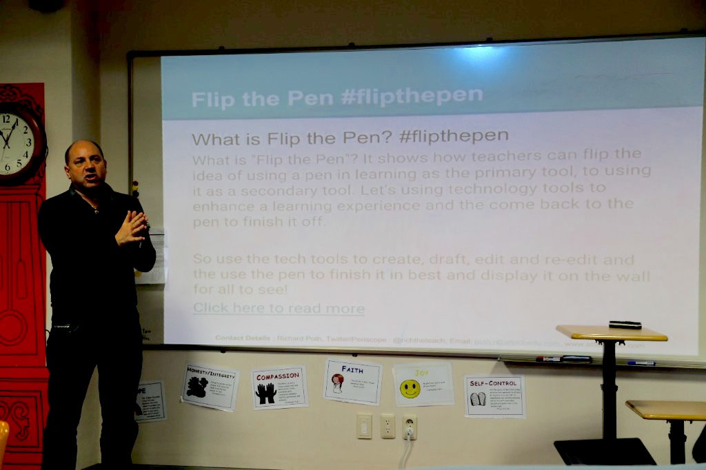Richard Poth facilitating the Flip the Pen interactive workshop